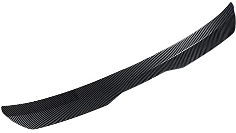 Yctze Becquet de Toit de Lunette Arrière Universel Déflecteur de Visière Spoilers en ABS Fibre de Carbone Noir Style Fibre de Carbone pour Voiture