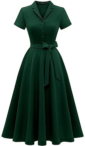 WedTrend Cocktail Dress Elegant for Wedding Vintage Evening Dress A Line V Neck Dress Women's Midi Prom Dress