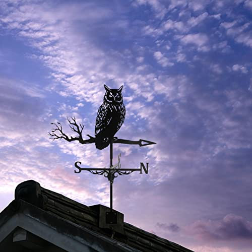 Decorazione per tetto in metallo da cortile in metallo, grande banderuola con indicatore di direzione del Wind, decorazione per capannone, giardino, cortile, patio, tetto