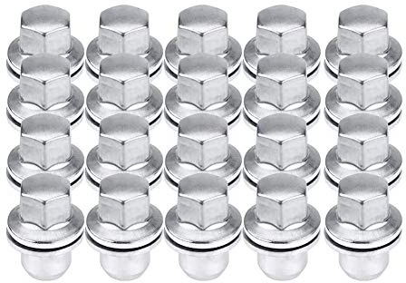 Set med 20 Rostfria Hjulmuttrar för 3 4 5, LR068126, RRD500290, RRD500590