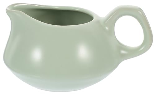 MUCKLILY 2stücke Keramische Sauciere Mit Griff Vielseitige Saucenschale Für Milch Tee Und Soßen Temperaturbeständiges Material Großzügiges Volumen Elegantes Design Für Küche Und