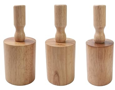 Lampstop Set of 3 Wooden Pottery Moulds Pottery Mold Pottery Tools Wooden Pottery Tools for Making Pottery Vases 8cm, 8.7cm, 9.5cm