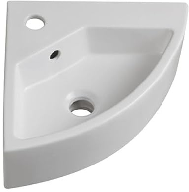 Eckwaschbecken Modell LN58 cm 49 x 35 Weiß 50 x 32 cm