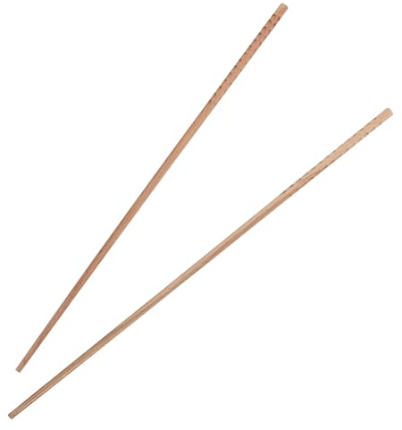 Ciieeo Bacchette per Cibo in Legno di Faggio Bacchette per Cucinare Saibashi Riutilizzabili di Legno Naturale Manico Esteso Utensili da Cucina per Pentola Calda e Frittura