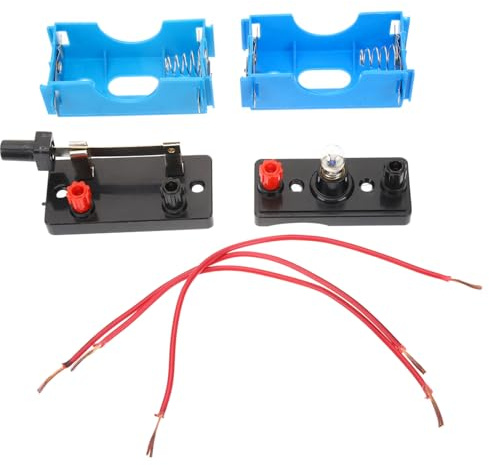 POPETPOP Kit De Experimentación De Circuitos Eléctricos Interruptores Bombillas y Cables para Proyectos De Ciencia y Aprendizaje Stem Clase