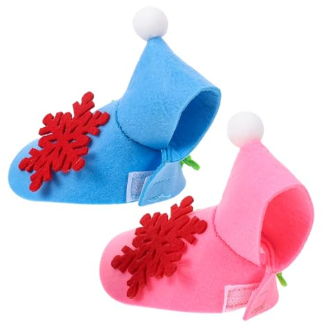 MUELODSIC 2pcs Christmas Parrot Cloak Felt Bird Cape for Small Parrots Cockatiels Warm Winter Outerwear with Snowflake Pattern Festive Pet Apparel for Cold Weather Protection and Seasonal