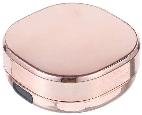 ERINGOGO Contenitore per Cipria Ricaricabile Piccolo, Astuccio per Piumino da Cipria Cuscino Vuoto, Custodia Compatta per Cosmetici da Viaggio Piumino Incluso, Organizer per Trucco