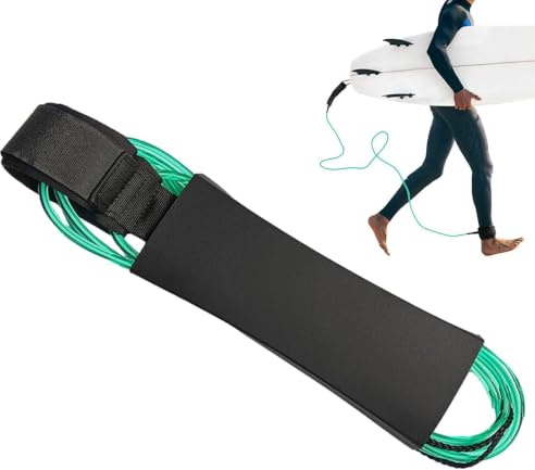 Paddle Board Leash,Surf Board Leash Dubbla svänglar i rostfritt stål, 6 mm | Kopplingar för Paddle Board Shortboard Skimboard Fishboard Funboard