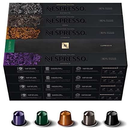 Capsules Nespresso 200 fils solide Lot de différents Intenso dosettes de mélange