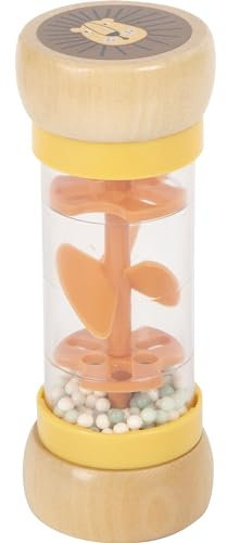 Small Foot Regenmacher Rassel „Safari“, faszinierendes Sinnesspielzeug aus Holz, für Kinder ab 6 Monaten, 12458