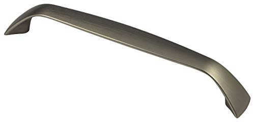 GedoTec Schubladengriff Edelstahl Möbelgriff 128 mm Schubladen - KARO | Griff Höhe 25 mm | Metall Küchengriff abgerundet | Türgriff Schranktür & Küche | 1 Stück - Bogengriffe für Schränke & Kommoden