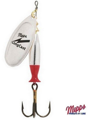 Mepps - Cucchiaino speciale per pesca alla trota Aglia, multicolore, AGLIA LONGCAST ARGENT X1, 3 - 12gr