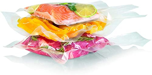 SEVERIN Vakuumbeutel 20x30cm, 50+5 Stück, für Folienschweißgeräte und Vakuumierer, durch Vakuum bis 8x länger frisch Tiefkühlen ohne Gefrierbrand, Transparent, passend zu FS 3601, 3610, 3628, ZB 3614