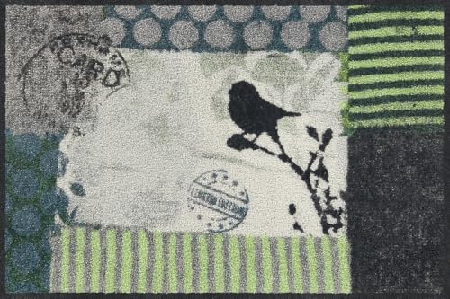Salonloewe Fussmatte Little Blackbird I Schmutzfangmatte & Fußabtreter für Innen 50 x 75 cm