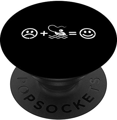 Angeln macht glücklich Lustiges Fischen Geschenk Angler-in PopSockets mit austauschbarem PopGrip