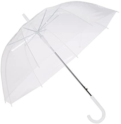 Amazon Basics Ottagonale Ombrello a cupola, 34.5 inch, trasparente