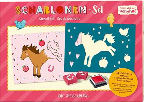 Die Spiegelburg Schablonen-Set - Mein kl. Ponyhof