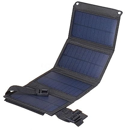 nmbhus Outdoor 160W Pannello Solare Pieghevole 5V USB Caricabatteria Portatile Impermeabile Caricabatterie Portatile Banca di Potere Telefono PC Car RV Boat Camping(44x16.5cm 160W Black)