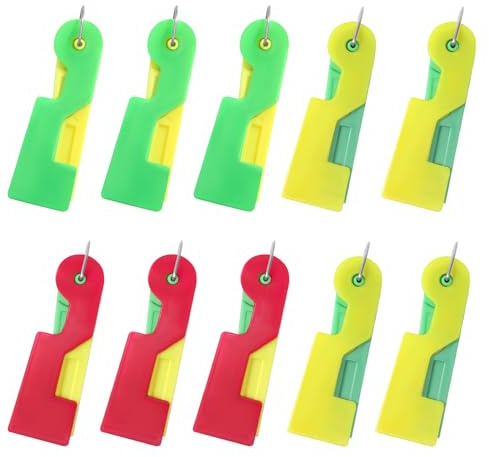 KUHAWL 10 Stück Automatischer Nadeleinfädler, Nähmaschinen Nadeleinfädler Kunststoff Nähnadeln Einfädler, Einfädelhilfe für Nähnadeln Nadeleinfädler Nähmaschinen Zubehör für DIY und Nähmaschinen
