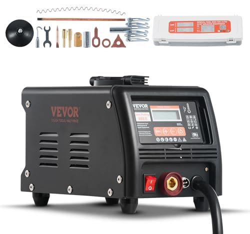 VEVOR Ausbeulspotter, 3 kW, Dellenreparaturset, Dellenzieher mit automatischem/manuellem Schweißen und 9 Modi, Autokarosserie-Punktschweißgerät, Dellenzieher für die Dellenreparatur von Autos & LKWs