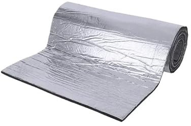 Isolation Phonique Voiture Tapis d'isolation thermique et phonique ignifuge 200x50cm, tapis thermique acoustique, panneaux muraux insonorisants, isolation phonique for l'amortissement des voitures Iso