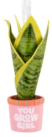Hallmark You Grow Girl Houseplant Christmas Ornament, Gifts for Her