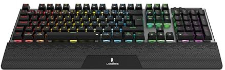 Clavier Gaming Nexus Pro RGB sans Fil AZERTY | Triple Connexion (Bluetooth 5.0, 2.4 GHz, USB-C) – Switches Mécaniques Rouges, RGB Dynamique, Anti-Ghosting, Aluminium Premium