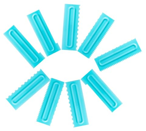 Cabilock 9 Pezzi Raschietti per Torte PP Leggero Strumenti per Decorazione e Livellamento Fondente e Crema Facili da per da Te e Uso Professionale