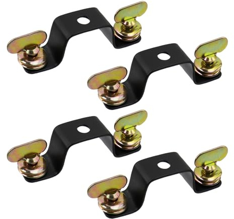 Oedema 4 Pcs Moving Head Light Bridge Connector Truss Clamps, 4 Inch | Stage Lighting Clamp Connector, 12 mm Aperture Diameter