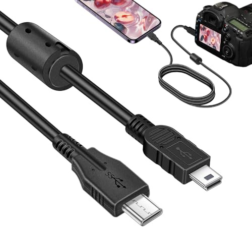IFC-200U IFC-400PCU USB C Cable for Canon: EOS 5D MKII Powershot G7X Camera | USBC to Mini Photo Video Transfer sync Charging OTG Cord Download Data from Camera to Phone Laptop USB-C Device