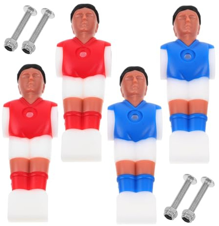 SOPOTUTU 2 Juegos Figuras Fútbol de Mesa Jugadores de Plástico Realistas para Competición Accesorios para Mesa de Futbolín Repuestos Prácticos para Partidas Multijugador