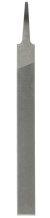 sourcing map Lima plana de corte fino de 6 pulgadas, dientes de doble corte, acero de alto carbono, lima de escofina manual sin mango para quitar desbarbado de madera y metal