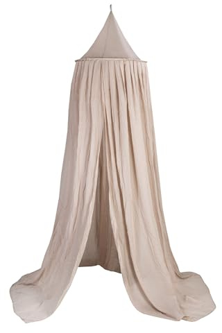 Julius Zöllner Baldachin aus Voile Ø55 cm – für Babybett & Kinderbett – Kinderzimmer Deko – Sand