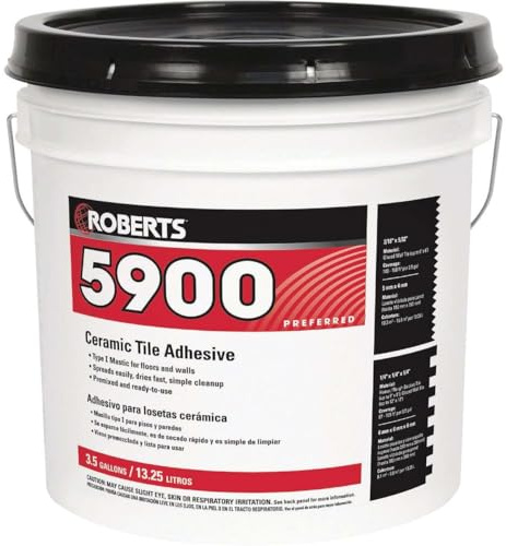 ROBERTS 5900-3.5G Ceramic Tile Adhesive, 3.5 Gallon