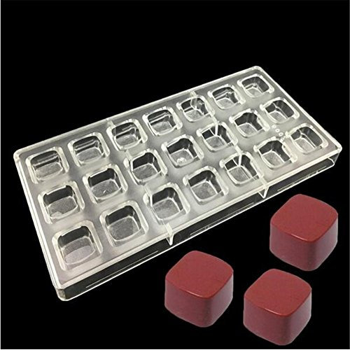 Ecosway Pralinenform, viereckig, mit 21 Löchern Pattern D