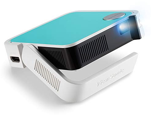 Viewsonic M1 Mini Plus Portabler LED Beamer (WVGA, 120 Lumen, HDMI, Micro USB, USB, WLAN-Konnektivität, Bluetooth, 2 Watt Lautsprecher) multicolor