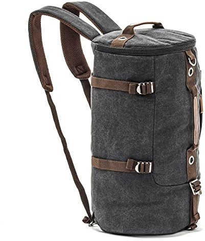 Motorrad Rucksack/Hecktasche Canvas Craftride Vintage VG8 35 Liter schwarz