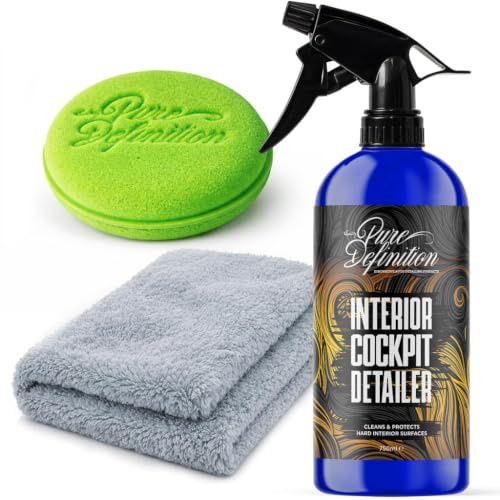 Pure Definition Car Interior Cleaner Kit Cockpit Detailer Cleans Plastic 750ml
