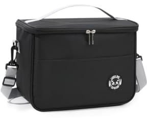 5.7L Family Picnic Cooler Bag Thermal Lunch Bag Cooling Bag for Work Beach Picnic Camping Keep Food Warm or Cold Insulated Cooling Bag for Camping,BBQ,Family,Car and Outdoor Activities