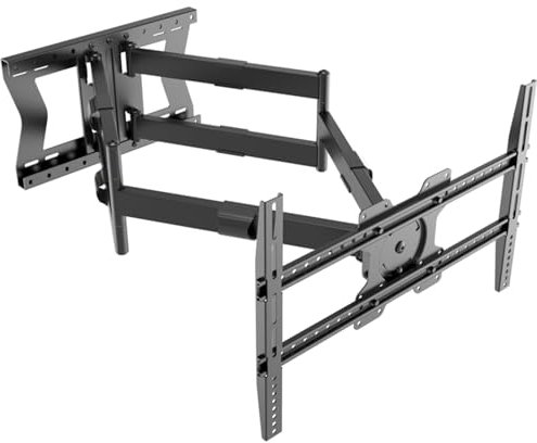 Nanook 4100 Langarm-TV-Wandhalterung für 42-85-Zoll-Fernseher, Extra langer Auszug bis zu 100 cm, Starke vollbewegliche TV-Halterung, Belastbarkeit bis 80 kg, Schwenkbar bis zu 180°, Max. VESA 600x400