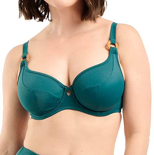 Sans Complexe, Traje de baño, Sujetador con Refuerzos, Conceptos básicos elevados, Verde Astral, 90c, Mujer