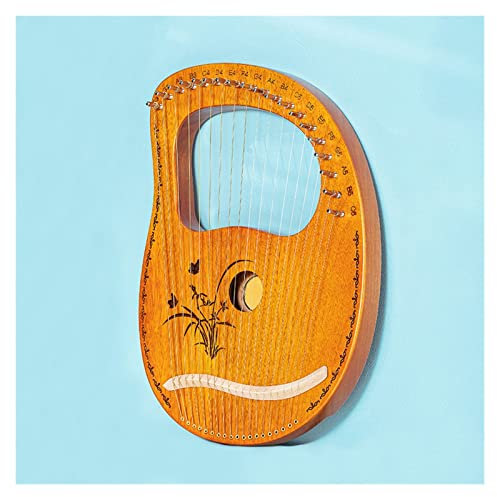 16 Saiten Lyra Professional Traditional Classical Lira Harp Special Folk Liere Harfen-Saiteninstrument (Color : 19 Strings Style G)