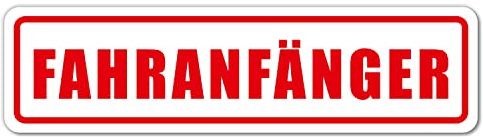 Bilklistermärken för nybörjare – 30 x 8 cm – självhäftande folie – fordonstillbehör – väderbeständig – avtorkningsbar – lämplig för tvätt – bil_707