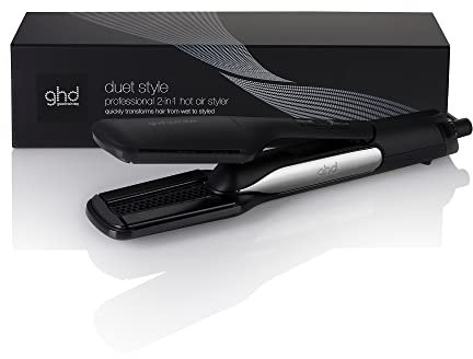 ghd Duet Style 2-in-1 Hot Air Styler in Black - Transforms Hair From Wet to Styled with Air-fusion Technology, Black