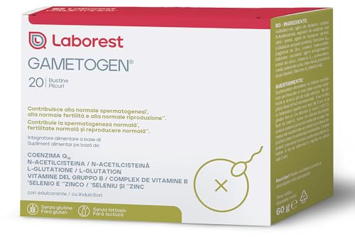 Laborest | Gametogen | 20 Bustine | Coenzima Q10, N‑Acetilcisteina, Vitamine del Gruppo B, Zinco e Selenio | Benessere Quotidiano e Equilibrio Fisiologico | Integratori