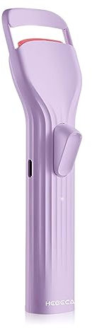 HEBECA Beheizte Wimpernzange Elektrische Wimpernzange mit Innovativem Heizsilikonpad für Angehobene Wimpern 24 Stunden Kein Kneifen Schnell Wiederaufladbarer 600mAh Akku Violett (Violett)