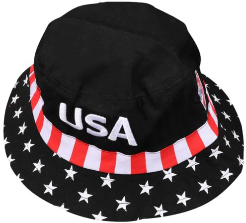 OSALADI US Flagge Amerikanische Flagge Amerika-Hut Usa- Eimerhut Unabhängigkeitstaghut Amerikanische Baseballkappe Baumwollhut Eimerhut Bedruckter Hut Eimer Fischerhut Sommerhut