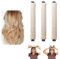 3 Stück lockenwickler über nacht locken ohne hitze heatless curls, overnight blowout heatless blowout heatless curls band, Lockenwickler Groß für Alle Haartypen (Beige)