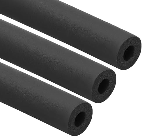 PATIKIL 5/8(16mm) ID x 6Ft Pipe Insulation Foam Tube, 3Pcs Pipe Cover Wrap Roll Bar Padding Tubing for Handle Grip HVAC Outdoor Air Conditioner Units