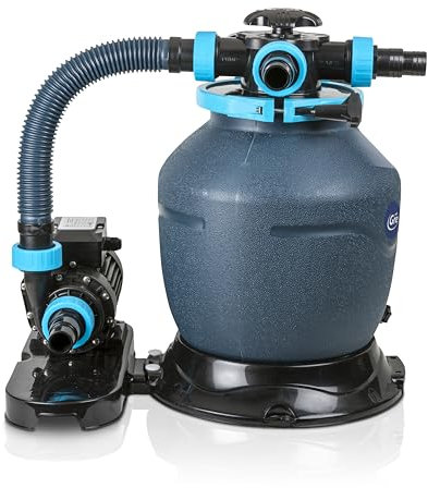 Gre MG320NP - Filtro per Piscine per Tutti i Tipi di Piscine Fuori Terra, monoblocco, 4 m3/h, Senza prefiltro, deposito 320 mm